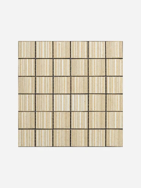 Ame collection, Yukari ribbed handmade tiles