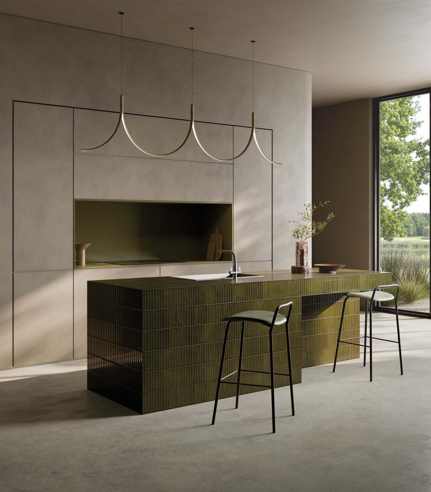 Homura vibrant glossy tiles by Yukari Ceramics, view 2