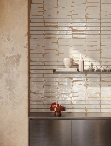Kabe glazed and raw clay tiles by Yukari Ceramics