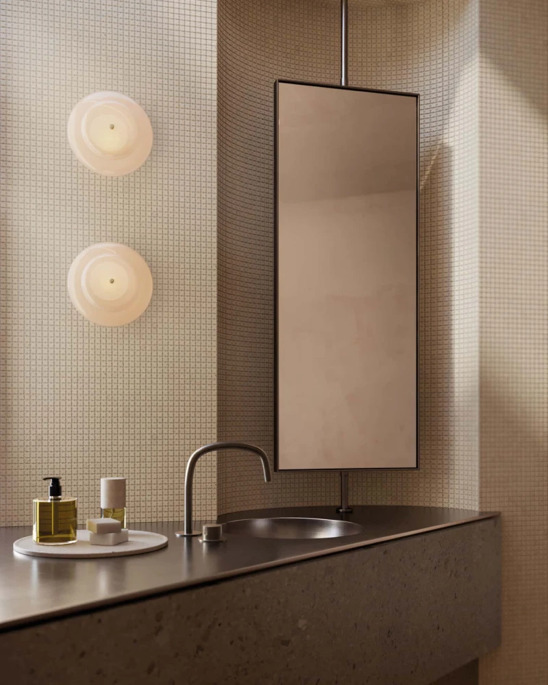 Sasai small unglazed mosaic by Yukari Ceramics